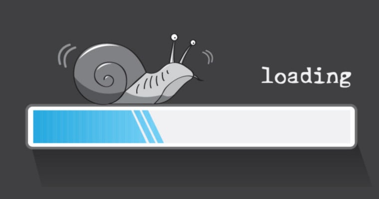 snail waiting for website to load