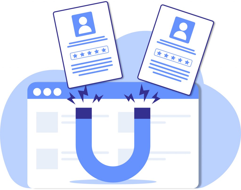 content acting like a magnet attracting customers